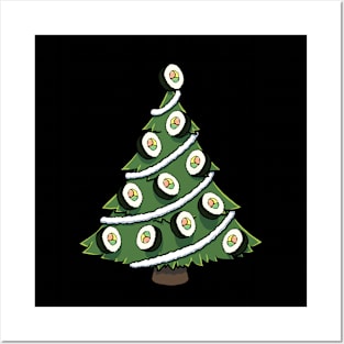 Sushi Christmas Tree Posters and Art